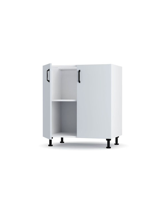 Modest Floor Cabinet White 70x48x82pcs