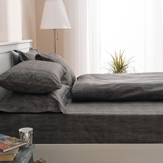 Charalambidis Textiles Κουβερλί Υπέρδιπλο Μαύρο 220x230cm