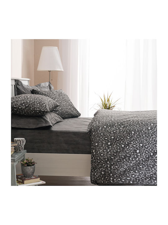 Charalambidis Textiles Κουβερλί Μονό από Βαμβάκι & Πολυεστέρα Μαύρο 160x230cm