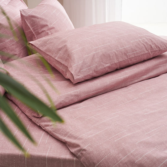 Charalambidis Textiles Κουβερλί Μονό από Βαμβάκι & Πολυεστέρα Σομόν 160x230cm