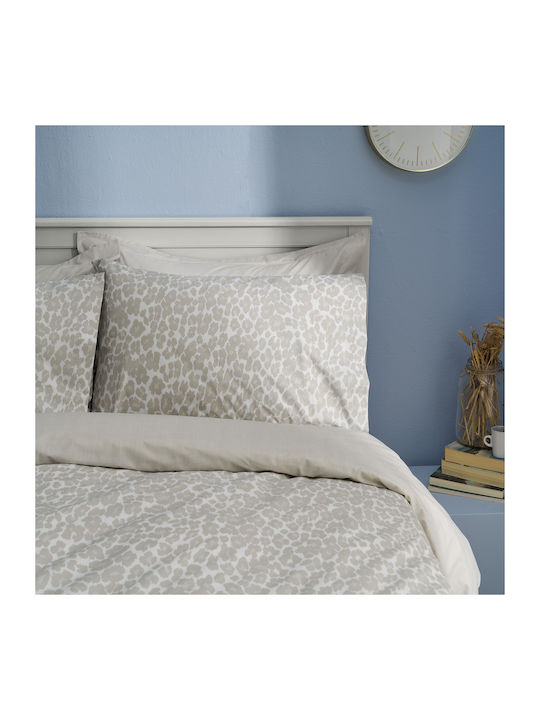 Charalambidis Textiles Κουβερλί Υπέρδιπλο από Βαμβάκι & Πολυεστέρα Εκρού 220x230cm