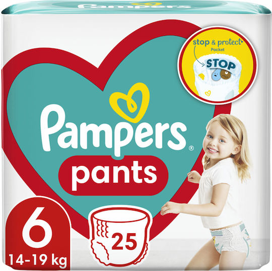 Pampers Diaper Pants 360° No. 6 for 14-19kg 25pcs