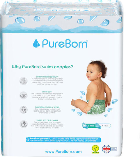 PureBorn Swim Diapers Swimpants Watermelon for 6-11kg 18pcs