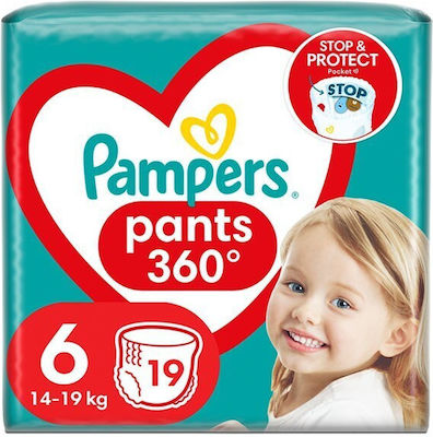 Pampers Pantaloni de scutec Pants Pants Nr. 6 pentru 14-19 kgkg 19buc