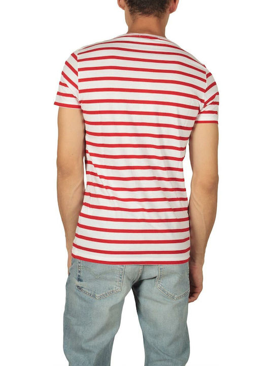 French Kick Men's Short Sleeve T-shirt RED