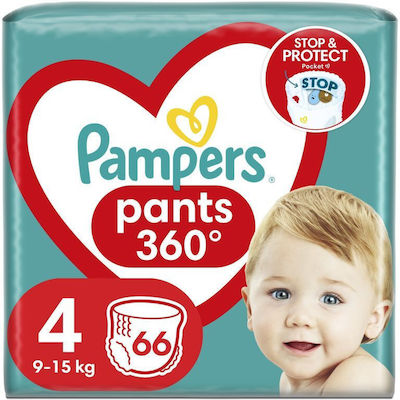 Pampers Pantaloni de scutec Pants Nr. 4 pentru 9-15 kgkg 66buc