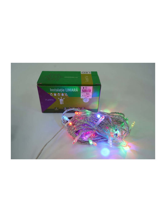 500 Λαμπάκια LED 50μ. Πολύχρωμα σε Σειρά