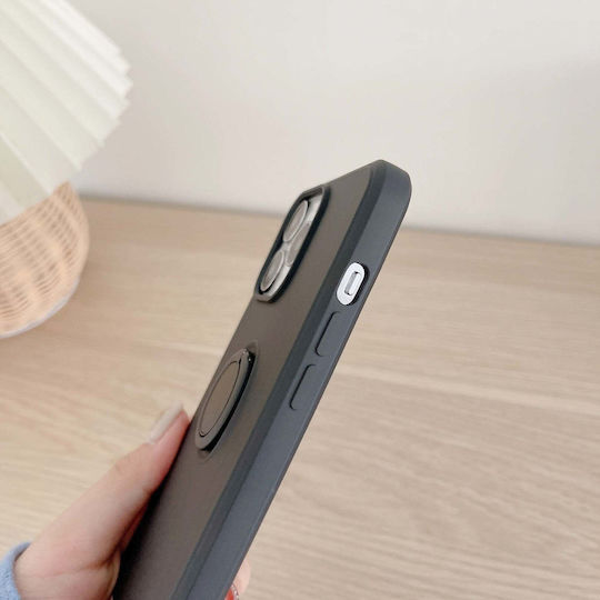 Ring 360 Full Cover Silicon Negru (Galaxy A12)