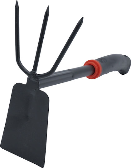 Uncle George Cultivator with Three Prongs Hand with Pole 28cm and Plastic Handle