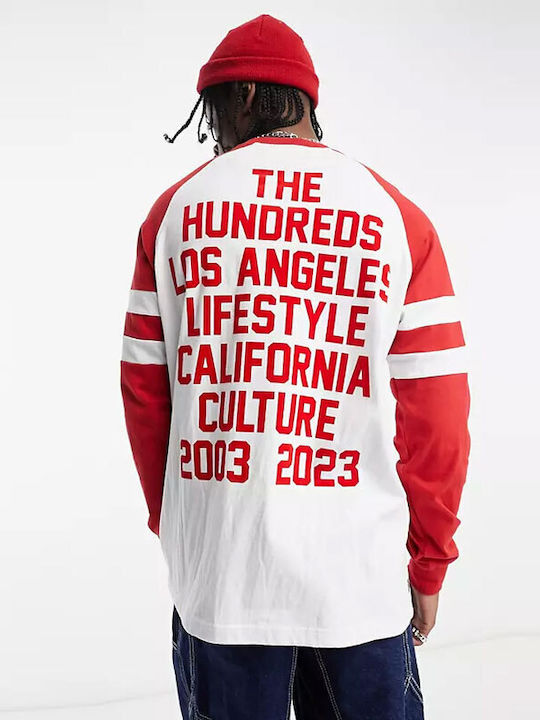 The Hundreds Hundreds Bluza Bărbătească cu Mânecă Lungă Albă