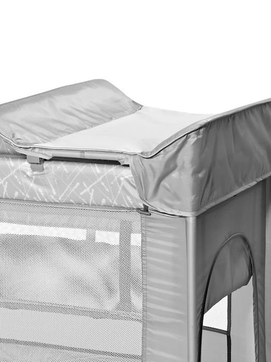 Lorelli Torino Plus Playpen 2 Levels with Changing Table & Mattress Gray 127x68cm