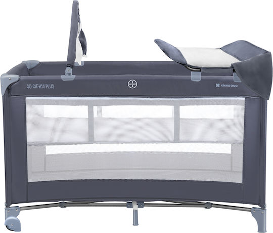 Kikka Boo So Gifted Plus Playpen 2 Levels with Changing Table & Mattress Navy Blue 124x64cm