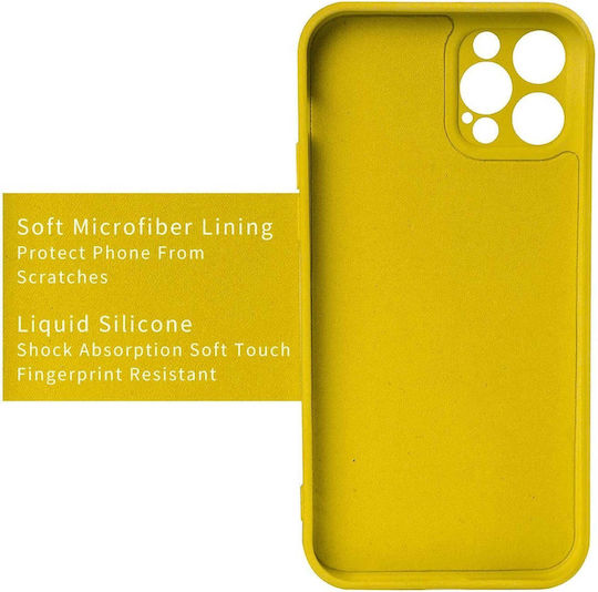 Ring Back Cover Silicon Galben (Huawei P40 Lite E)