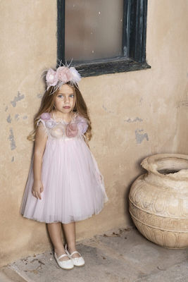 Baby Bloom Pink Tulle Baptism Dress