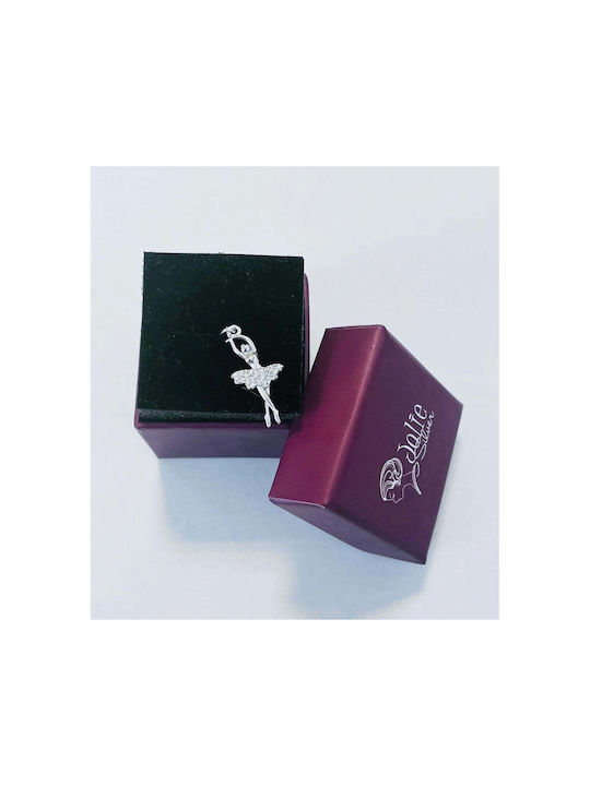 Pandantiv Jolie Argint Sterling 925 Model Balet Zirconiu 27 X 10 Mm 1.1 G