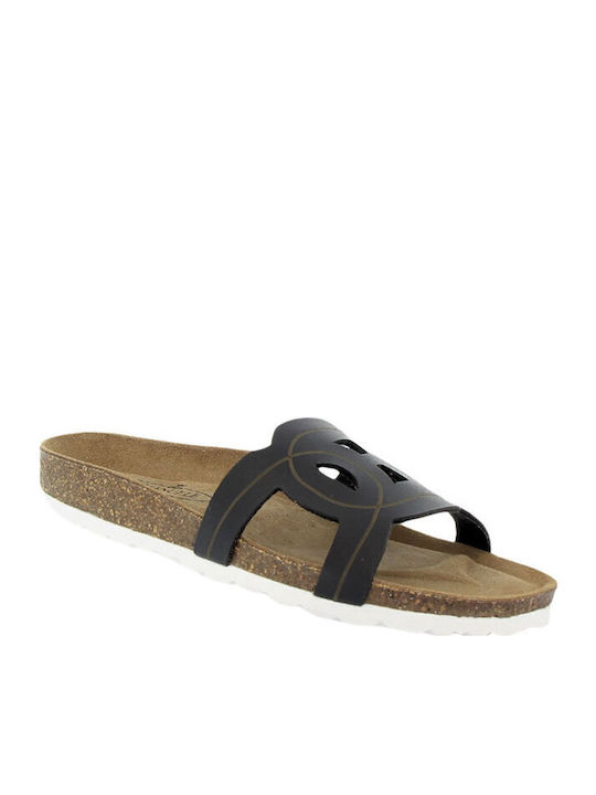 Flache Sandalen für Damen Anatomisch in Schwarz Farbe