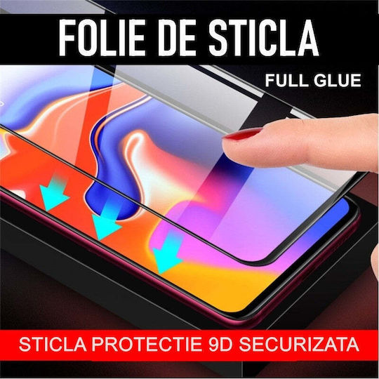 Vollkleber Vollflächig gehärtetes Glas Schwarz (Honor Magic5 Pro)