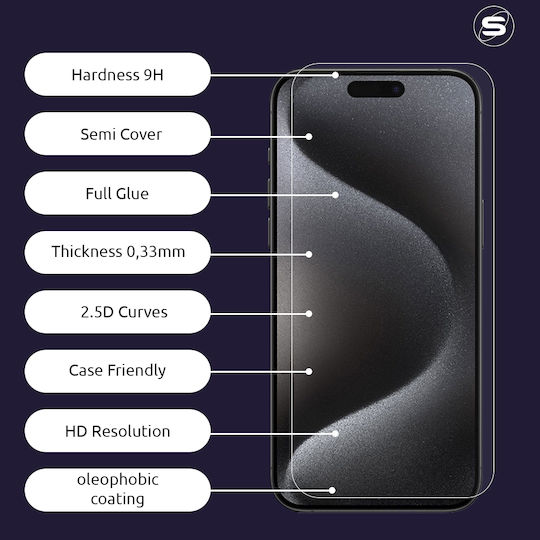 Sonique Hardy Glass Premium Series HD 9H Tempered Glass (Galaxy A51)