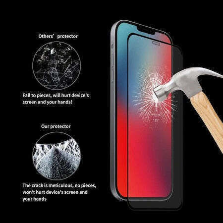 Xiaomi Vollkleber Vollflächig gehärtetes Glas Schwarz (Redmi 8)