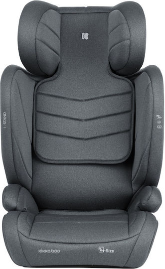Kikka Boo I-Stand Καθισματάκι Αυτοκινήτου High-back Booster i-Size με Isofix Dark Grey