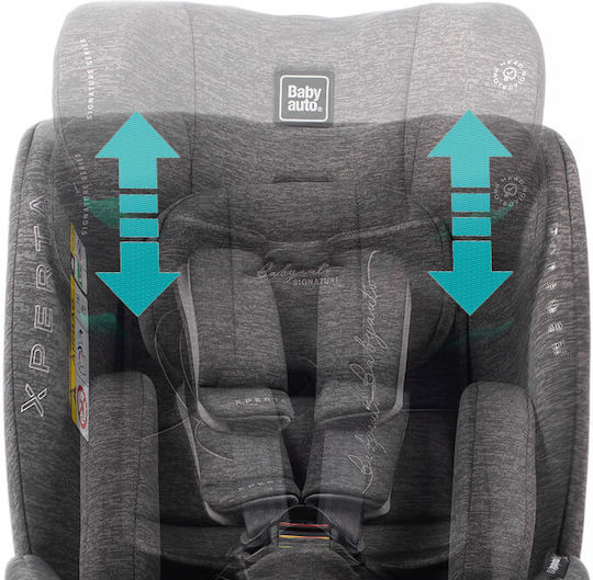Babyauto Xperta Детско Столче за Кола i-Размер с Isofix Gray Dobby 0-36 кг
