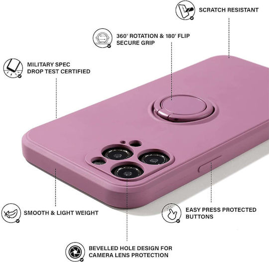 Ring Back Cover Silicon Violet (Huawei P30 Lite)