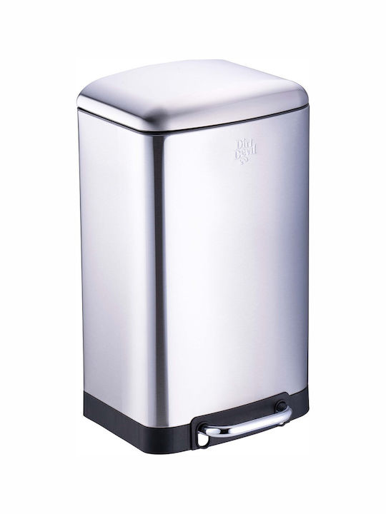 Dirt Devil Metallisch Badezimmer Mülleimer 6Es Silber