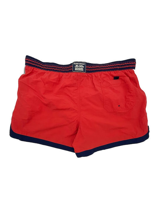 Johnny Brasco Herren Badebekleidung Shorts Rot