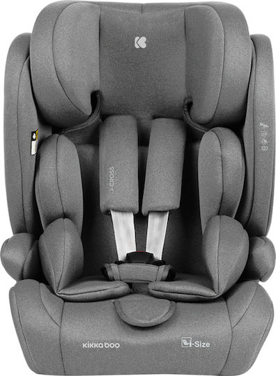 Kikka Boo i-Cross Baby Car Seat i-Size with Isofix Light Grey 9-36 kg