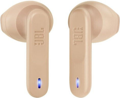 JBL Wave Flex Earbud Bluetooth Handsfree Earphones with Sweat Resistance and Charging Case Beige