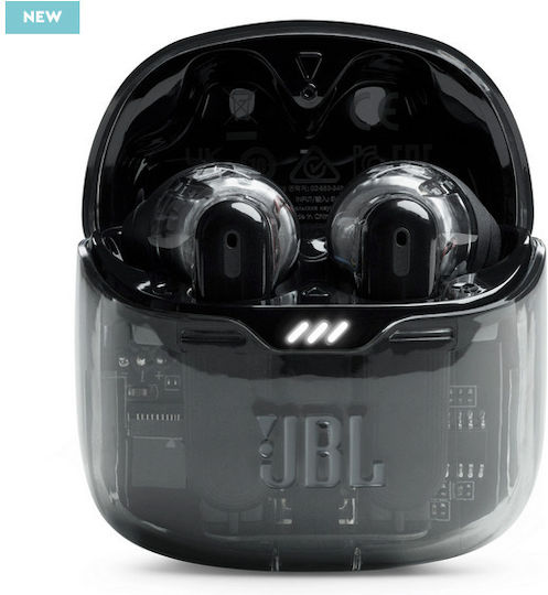 JBL Tune Flex TWS Earbud Bluetooth Handsfree Ακουστικά με Αντοχή στον Ιδρώτα και Θήκη Φόρτισης Ghost Black