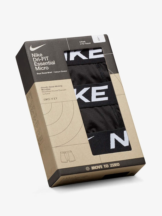 Nike Kinder-Set mit Boxershorts Black 3Stück