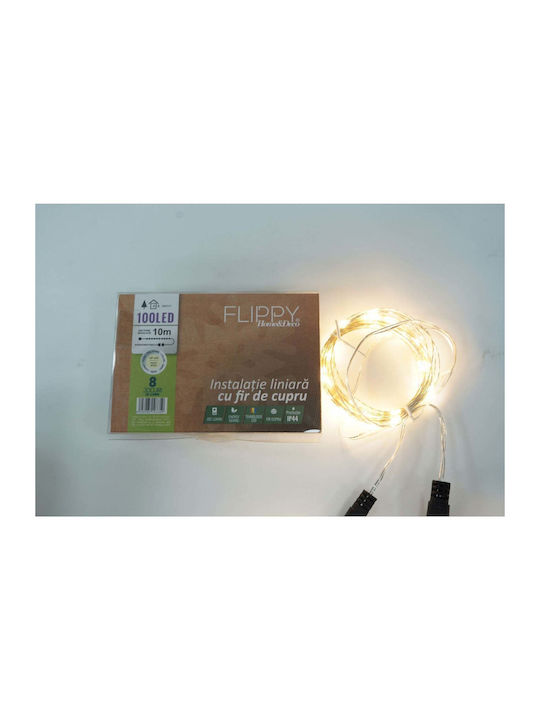 500 Λαμπάκια LED 50μ. Θερμό Λευκό σε Σειρά