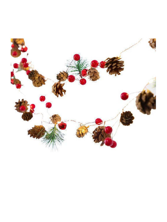 20 Lights LED 2m. Warm White Battery in String 1pcs