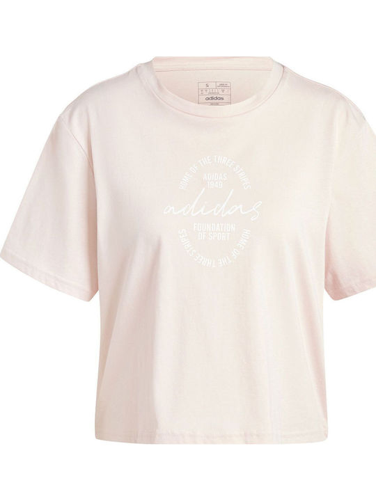 Brand Love Γυναικείο Oversized T-shirt Ροζ
