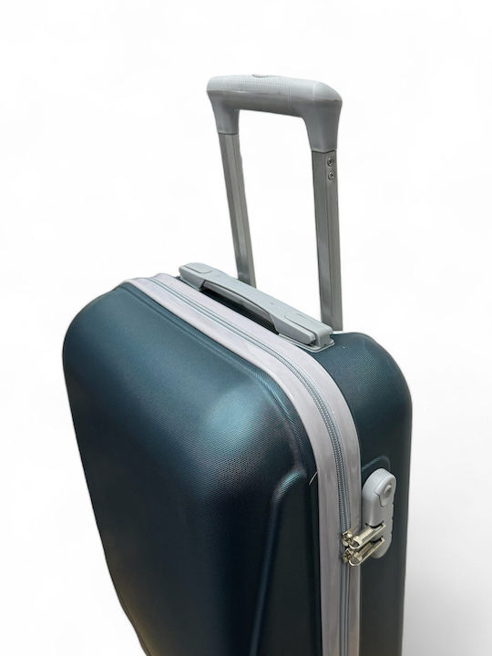 Olia Home Cabin Hard Suitcase Gray Blue with 4 Wheels Height 52cm