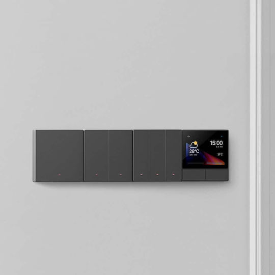 Sonoff M51c80 Vertiefter Elektrische Wandtaster Wi-Fi Einweg Mit Grau Rahmen