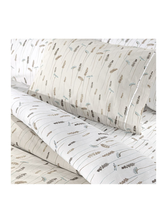 Guy Laroche Bettbezug-Set Baumwolle Einzelbett mit Kissenbezug 165x225 Elodie Natural