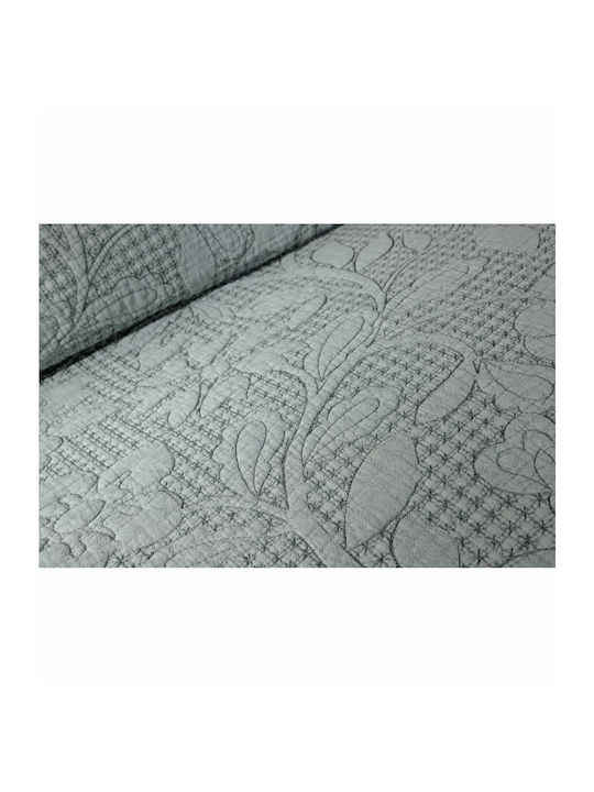 Down Town Home Duvet Cover Set Cotton Satin Queen with 2 Pillowcases 230x250 Pacific 680 Green
