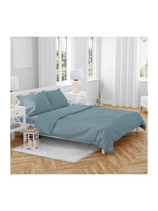 Kipper Duvet Cover Set Cotton Single with Pillowcase 160x250 Rainbow 5206952011469-1 Blue