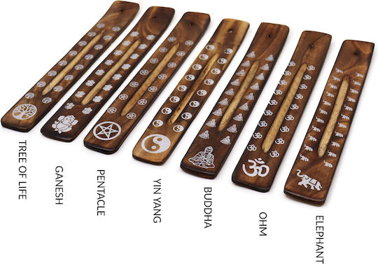 Ξύλινη Βάση Καύσης Αρωματικά Στικ Ganesha Incense Holder 26cm