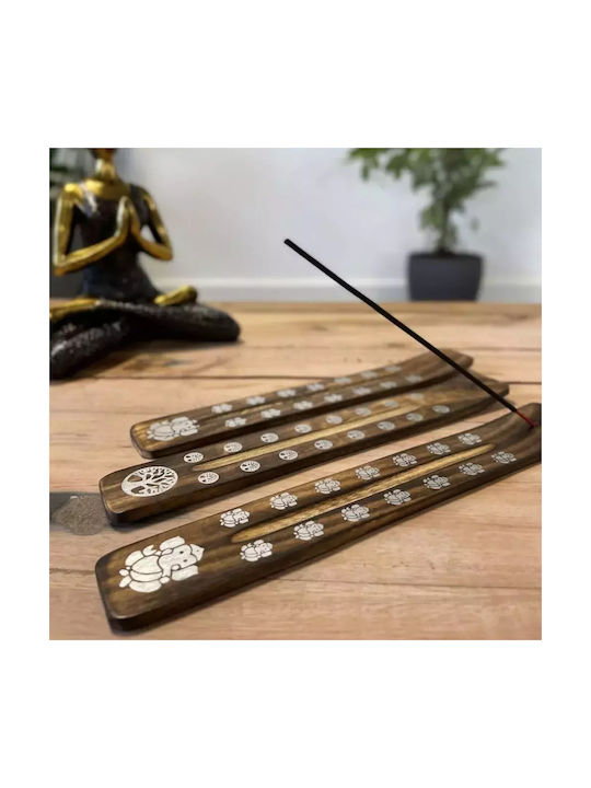 Ξύλινη Βάση Καύσης Αρωματικά Στικ Pentacle Incense Holder 26cm