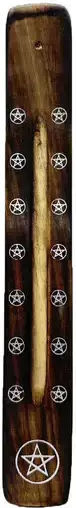 Ξύλινη Βάση Καύσης Αρωματικά Στικ Pentacle Incense Holder 26cm