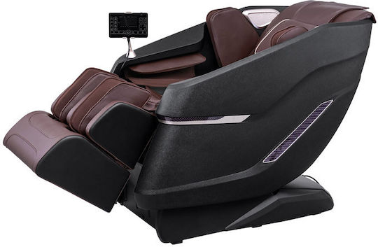 Relaxsessel Friseurwaschbecken mit Fußhocker aus Kunstleder Schwarz 175x73x88cm