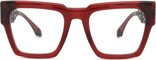 Etro Women's Acetate Prescription Eyeglass Frame Red 0019 2LF