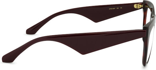 Etro Damen Acetat Brillengestell Braun 0007 086