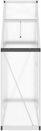 vidaXL 4005816 Seră Casa cu Cadru din Aluminiu 1.69x0.58x1.95m