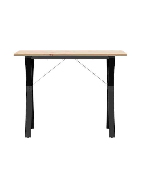 Table Dining Room from Solid Wood & Metal Coffee 100x50x75cm