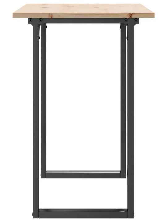 Table Dining Room from Solid Wood & Metal Coffee 100x50x75cm