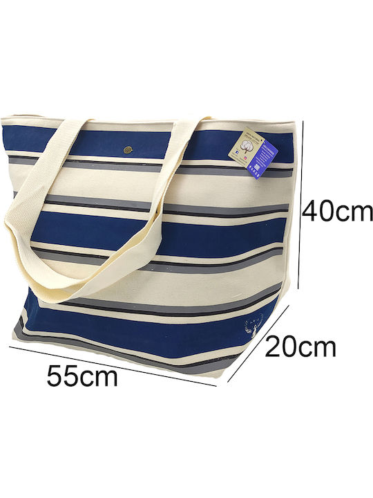Aria Beach Bag Multicolour with Stripes